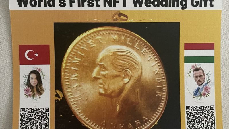 Dünyada bir ilk: Nikah töreninde geline NFT altın takıldı!