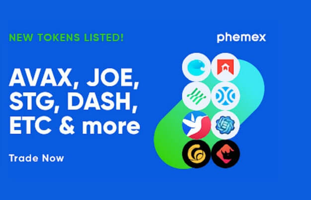 Phemex’ten 59 Yeni Listeleme: AVAX, RACA ve daha birçok kripto para